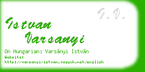 istvan varsanyi business card